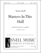 Masters In This Hall TB choral sheet music cover